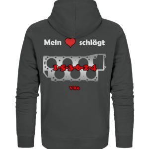 Mein Herz schlägt 1-5-3-6-2-4 - Organic Zipper