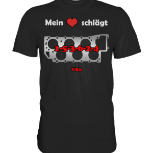 Mein Herz schlägt 1-5-3-6-2-4 - Premium Shirt